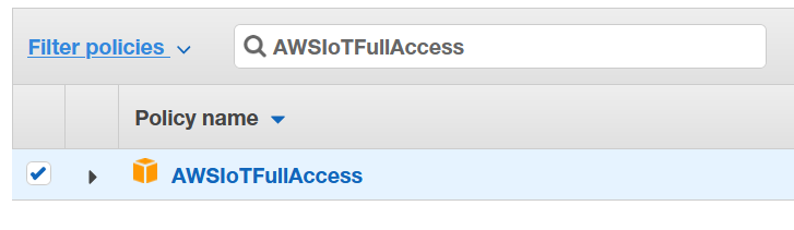 AWSIoTFullAccess