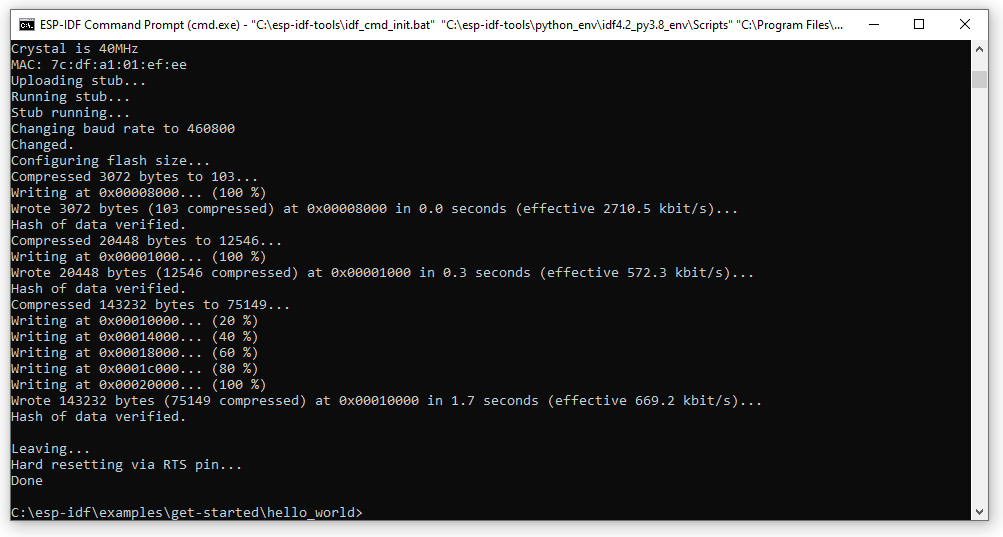 ESP-IDF Flashing