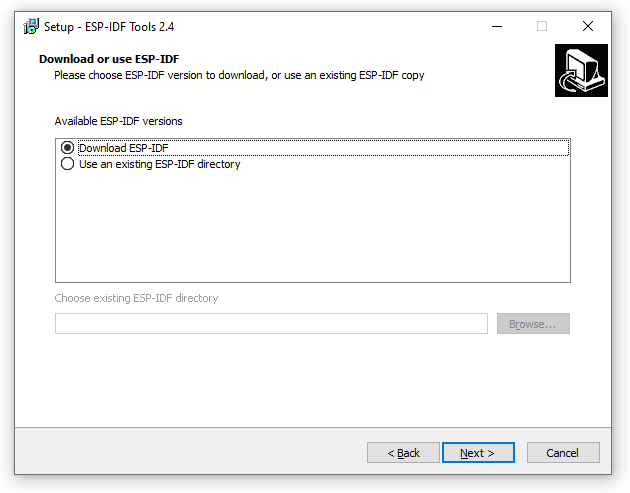 ESP-IDF Tools Installer - ESP-IDF