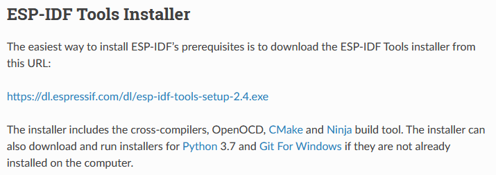 ESP-IDF Tools Installer Download