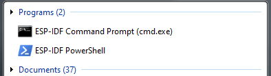 ESP-IDF Command Prompt