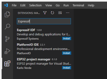 ESP-IDF Extension